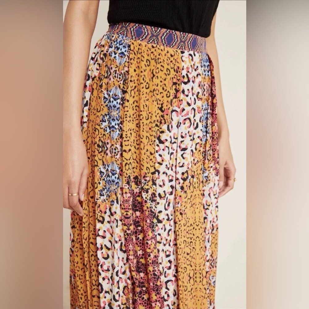 ANTHROPOLOGIE X BHANUNI BY JYOTI PANTHERS | Mixed Media Maxi Skirt - Picture 3 of 12